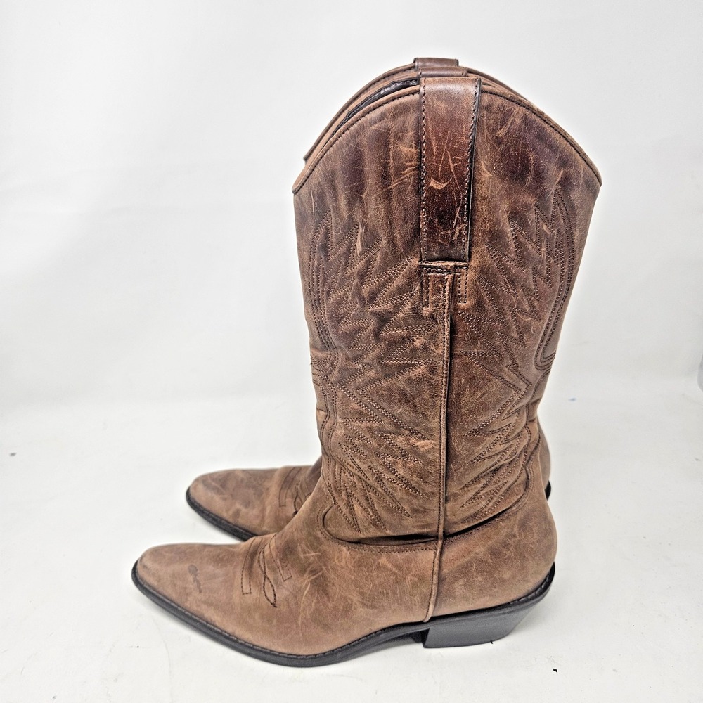 MATISSE WOMEN'S COWBOY SNIP TOE DARK BROWN BOOTS SIZE 6.5 M
